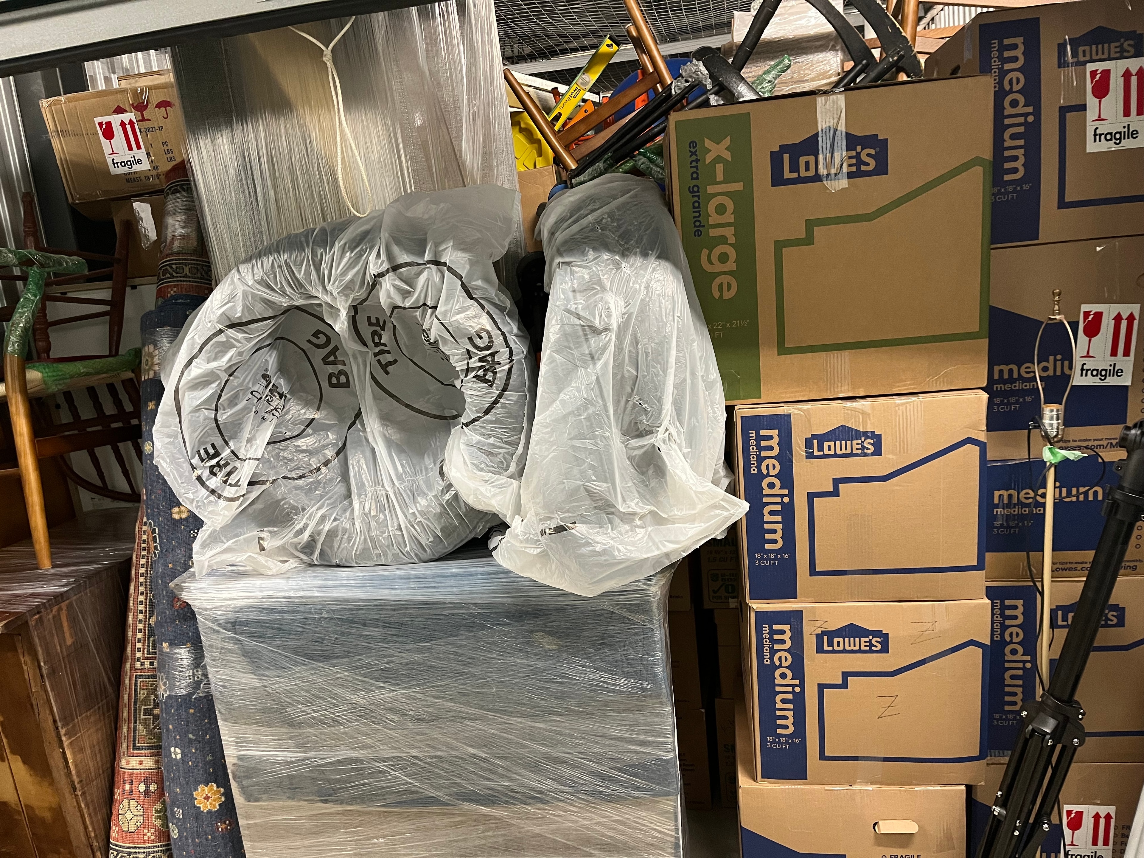 Moving crew loading items into the truck